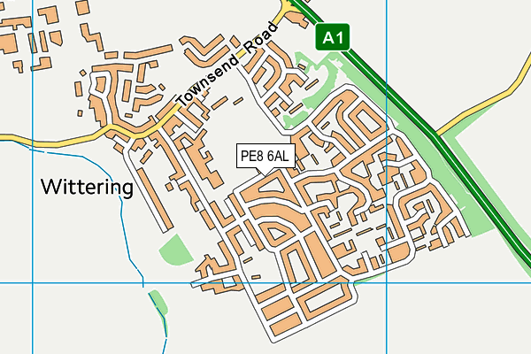 PE8 6AL map - OS VectorMap District (Ordnance Survey)