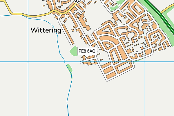 PE8 6AQ map - OS VectorMap District (Ordnance Survey)