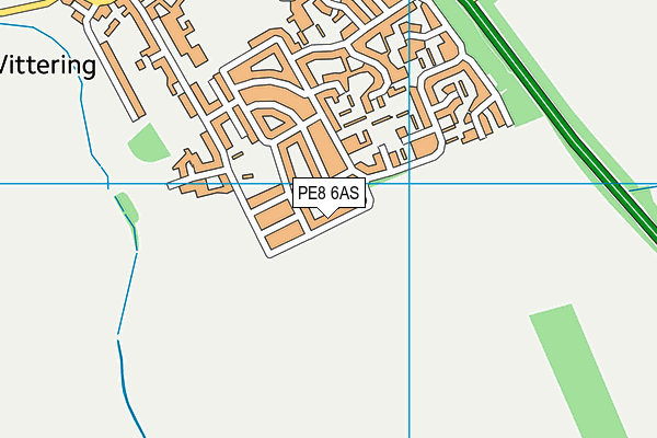 PE8 6AS map - OS VectorMap District (Ordnance Survey)