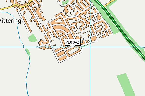 PE8 6AZ map - OS VectorMap District (Ordnance Survey)