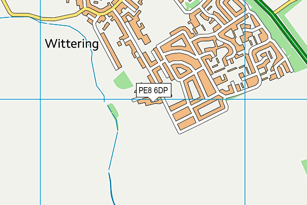 PE8 6DP map - OS VectorMap District (Ordnance Survey)