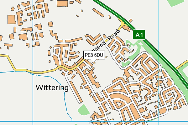 PE8 6DU map - OS VectorMap District (Ordnance Survey)