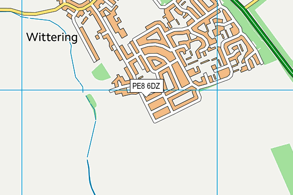 PE8 6DZ map - OS VectorMap District (Ordnance Survey)