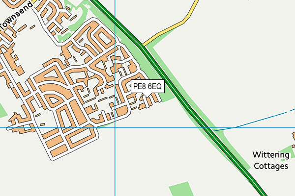 PE8 6EQ map - OS VectorMap District (Ordnance Survey)