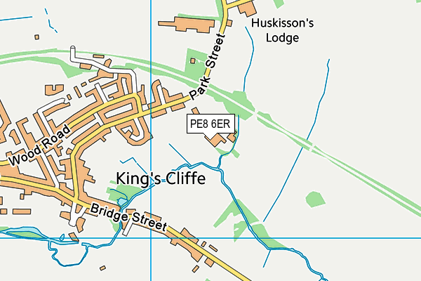 PE8 6ER map - OS VectorMap District (Ordnance Survey)