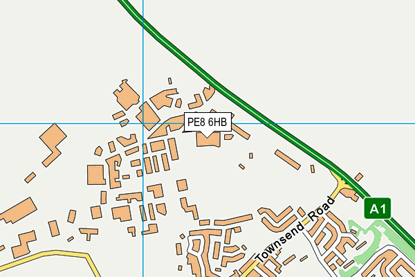 PE8 6HB map - OS VectorMap District (Ordnance Survey)