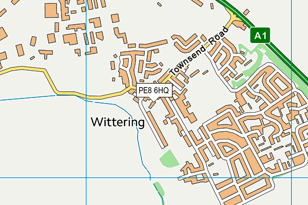 PE8 6HQ map - OS VectorMap District (Ordnance Survey)