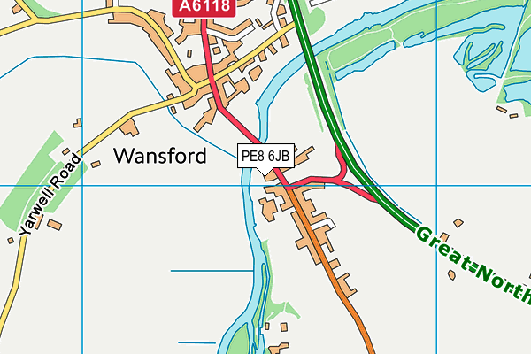 PE8 6JB map - OS VectorMap District (Ordnance Survey)