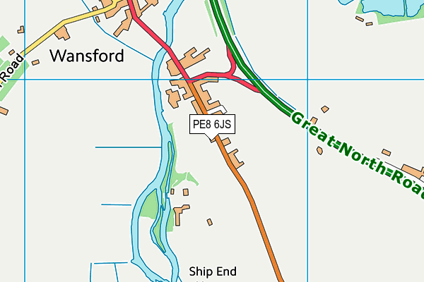 PE8 6JS map - OS VectorMap District (Ordnance Survey)