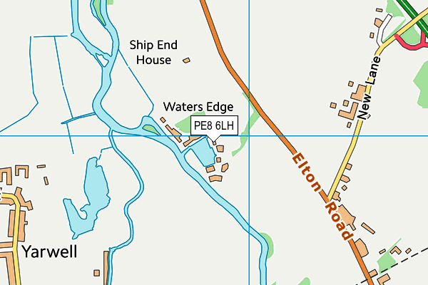 PE8 6LH map - OS VectorMap District (Ordnance Survey)