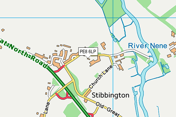 PE8 6LP map - OS VectorMap District (Ordnance Survey)