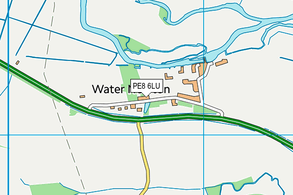 PE8 6LU map - OS VectorMap District (Ordnance Survey)