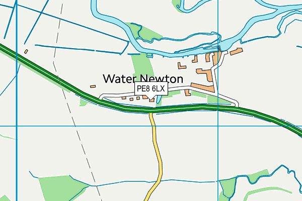 PE8 6LX map - OS VectorMap District (Ordnance Survey)