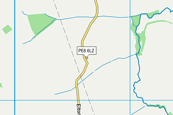 PE8 6LZ map - OS VectorMap District (Ordnance Survey)