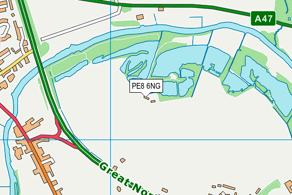 PE8 6NG map - OS VectorMap District (Ordnance Survey)