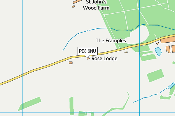 PE8 6NU map - OS VectorMap District (Ordnance Survey)