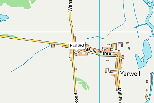 PE8 6PJ map - OS VectorMap District (Ordnance Survey)