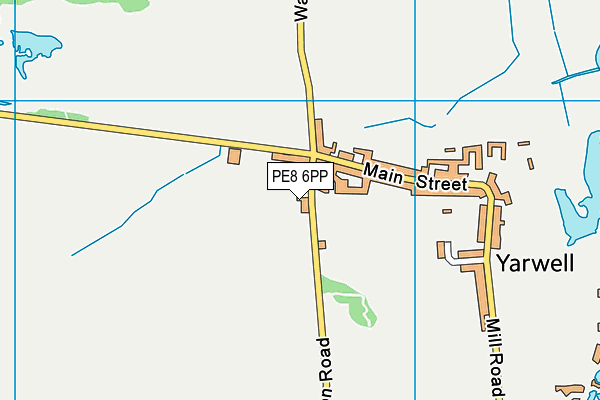 PE8 6PP map - OS VectorMap District (Ordnance Survey)