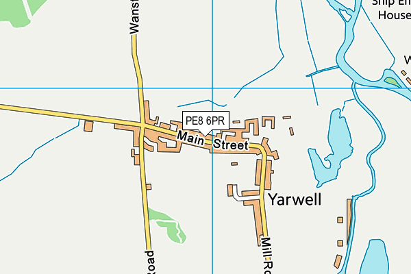 PE8 6PR map - OS VectorMap District (Ordnance Survey)