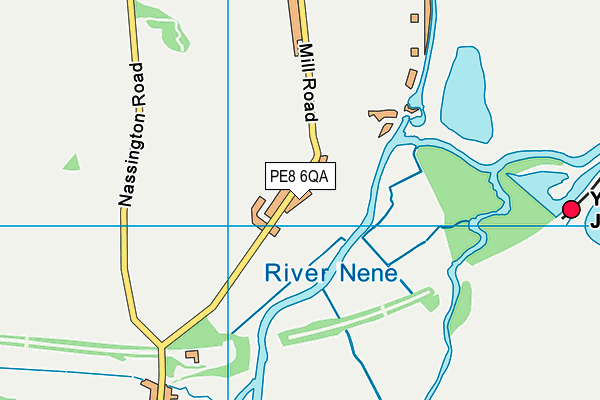 PE8 6QA map - OS VectorMap District (Ordnance Survey)