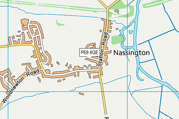 PE8 6QE map - OS VectorMap District (Ordnance Survey)