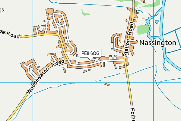PE8 6QG map - OS VectorMap District (Ordnance Survey)