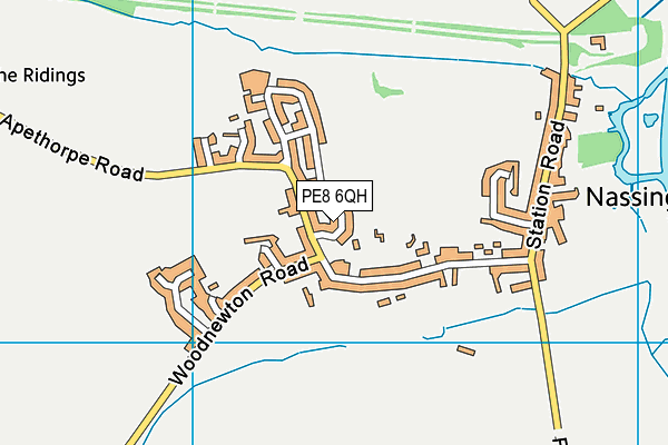 PE8 6QH map - OS VectorMap District (Ordnance Survey)