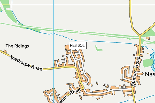 PE8 6QL map - OS VectorMap District (Ordnance Survey)