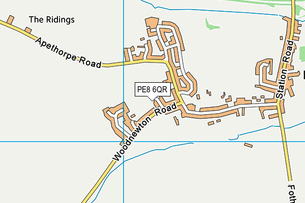 PE8 6QR map - OS VectorMap District (Ordnance Survey)