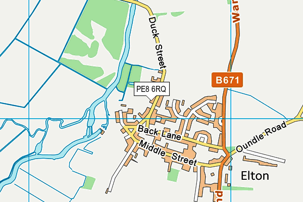 PE8 6RQ map - OS VectorMap District (Ordnance Survey)