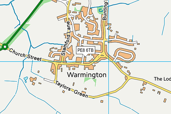 PE8 6TB map - OS VectorMap District (Ordnance Survey)