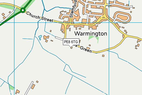 PE8 6TG map - OS VectorMap District (Ordnance Survey)