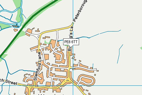 PE8 6TT map - OS VectorMap District (Ordnance Survey)