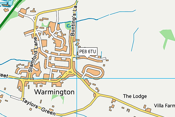 PE8 6TU map - OS VectorMap District (Ordnance Survey)