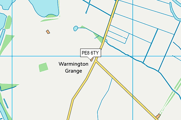 PE8 6TY map - OS VectorMap District (Ordnance Survey)