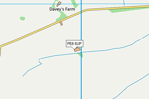 PE8 6UP map - OS VectorMap District (Ordnance Survey)