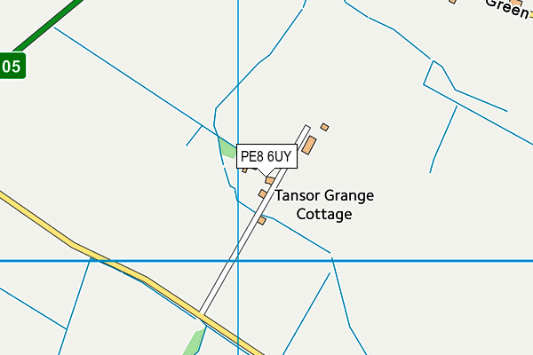 PE8 6UY map - OS VectorMap District (Ordnance Survey)