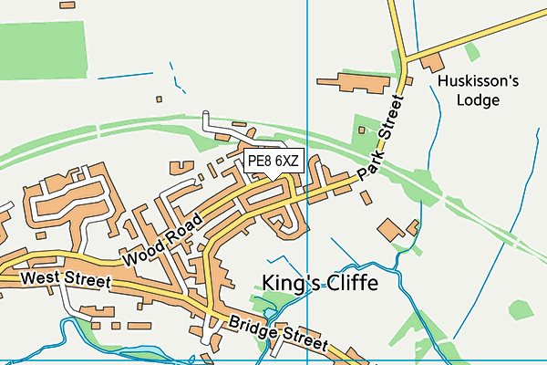 PE8 6XZ map - OS VectorMap District (Ordnance Survey)