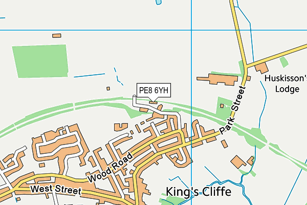 PE8 6YH map - OS VectorMap District (Ordnance Survey)