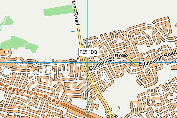 PE9 1DQ map - OS VectorMap District (Ordnance Survey)