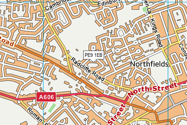 PE9 1EB map - OS VectorMap District (Ordnance Survey)