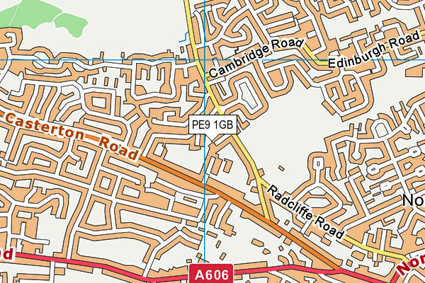 PE9 1GB map - OS VectorMap District (Ordnance Survey)
