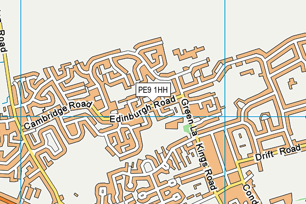 PE9 1HH map - OS VectorMap District (Ordnance Survey)