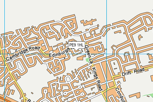 PE9 1HL map - OS VectorMap District (Ordnance Survey)
