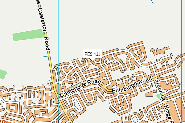 PE9 1JJ map - OS VectorMap District (Ordnance Survey)