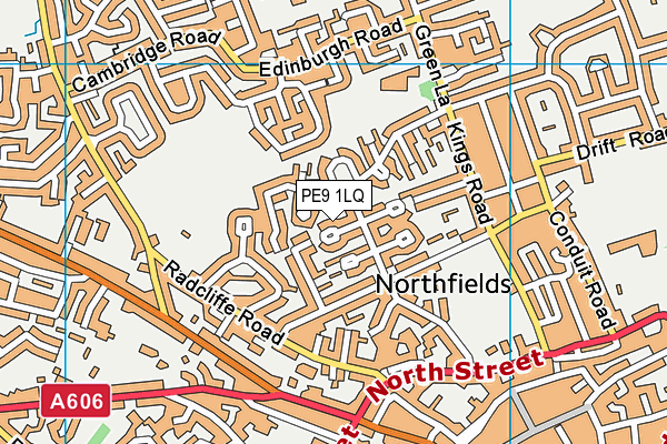 PE9 1LQ map - OS VectorMap District (Ordnance Survey)