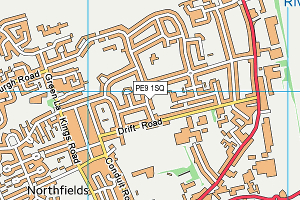 PE9 1SQ map - OS VectorMap District (Ordnance Survey)