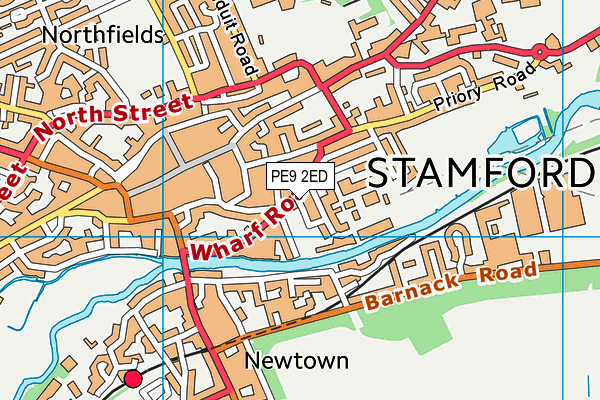 PE9 2ED map - OS VectorMap District (Ordnance Survey)