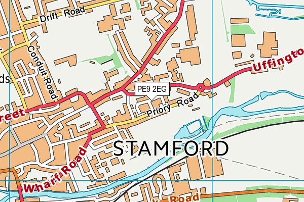 PE9 2EG map - OS VectorMap District (Ordnance Survey)