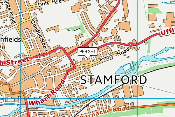 PE9 2ET map - OS VectorMap District (Ordnance Survey)